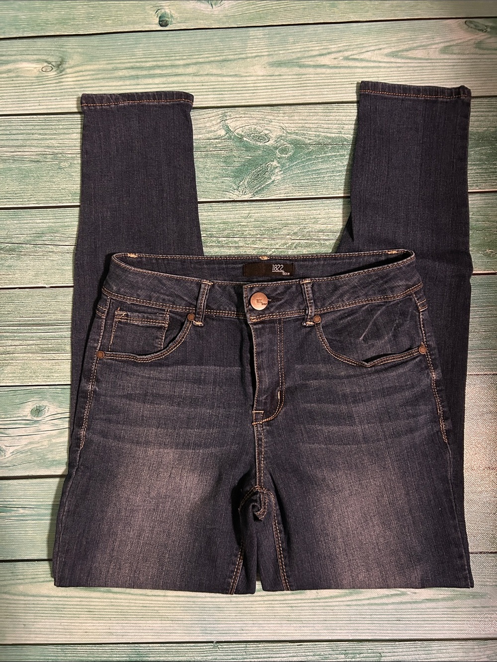 1822 Denim Dark Blue Skinny Jeans